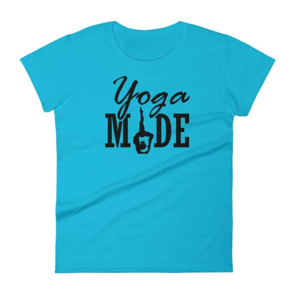 Yoga MADE Damen T-Shirt Karibikblau